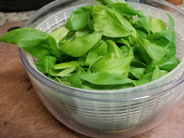 May: Basil - Time to Make and Freeze Pesto.